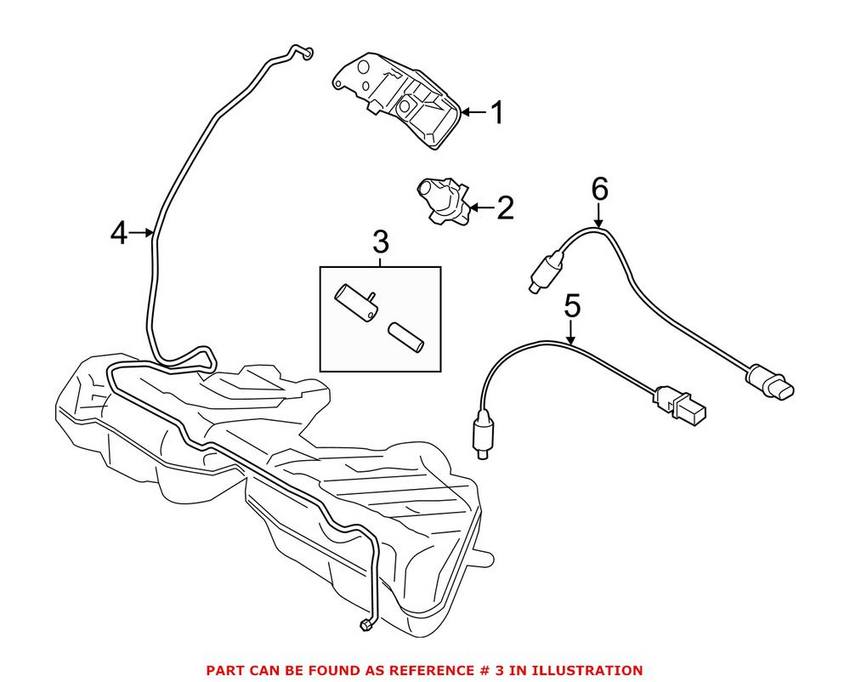 BMW Vapor Canister Filter 16117225187